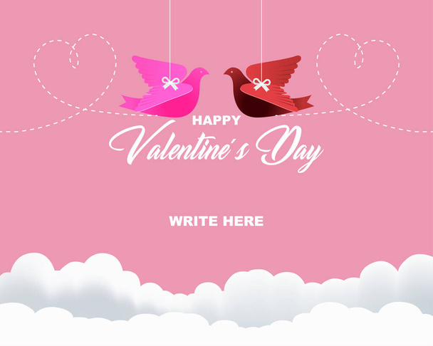 tarjeta de amor para el da de San Valentn - Vecteur, image