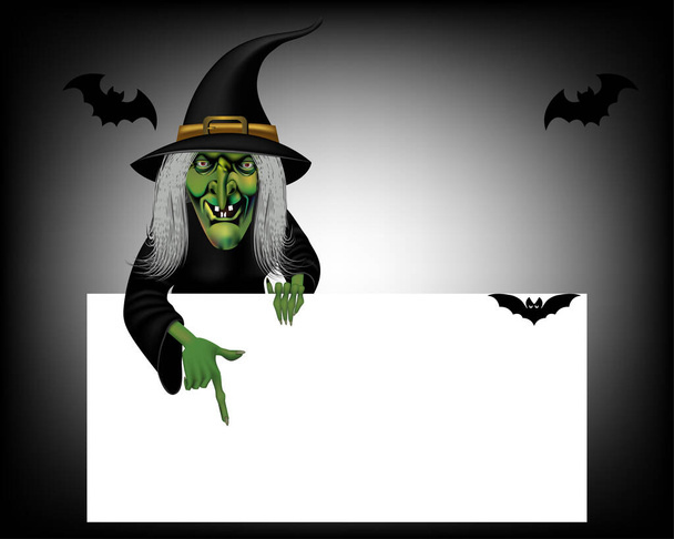 Projeto do castelo de Halloween para cartaz, papel de parede e cartão de convite - Vetor, Imagem