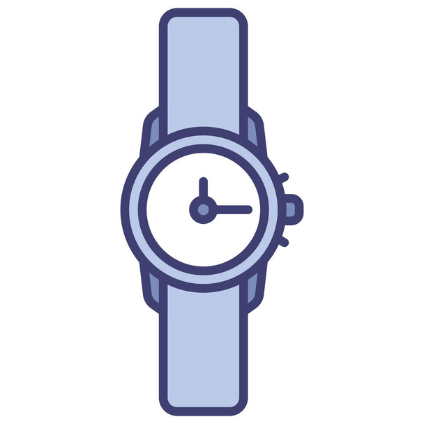 stylish outfit and accessories icon, vector illustration. watch - Vector, imagen