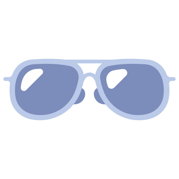 tenue élégante et icône des accessoires, illustration vectorielle. lunettes de soleil - Vecteur, image