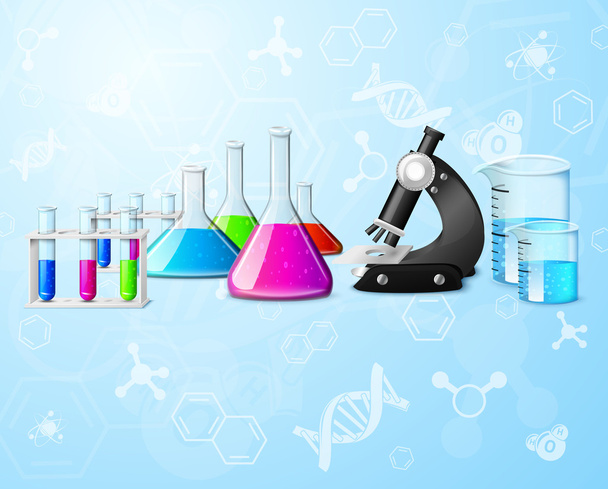 Scientific laboratory background - Вектор,изображение