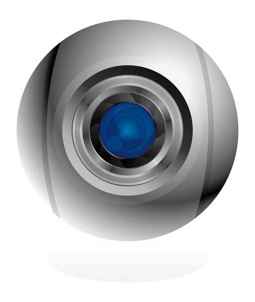 объектив камеры - Вектор,изображение
