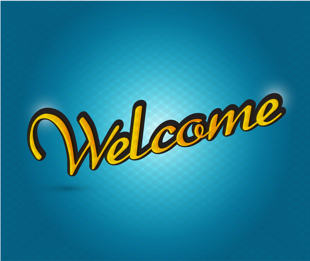 welcome sign illustration design - Photo, Image