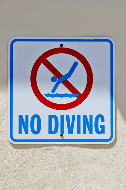 žádný potápěčský bazén vládne znamení - Fotografie, Obrázek