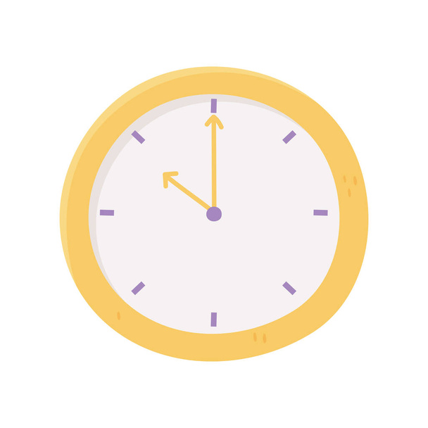 klok tijd pictogram - Vector, afbeelding