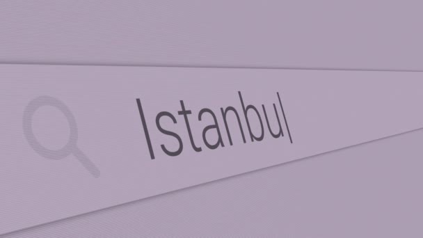 Istanbul - Psaní nejlepších míst k návštěvě v Evropě ve vyhledávacím panelu  - Záběry, video