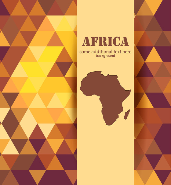 bunte Mosaik Afrika Hintergrund - Vektor, Bild