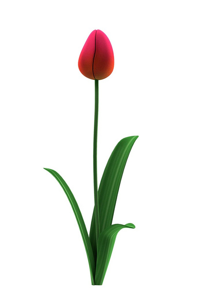 Realistic 3d render of flower - Photo, Image
