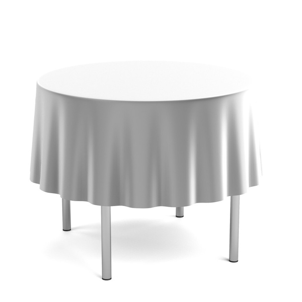 Realista 3d render de mesa con mantel
 - Foto, imagen