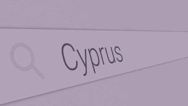 Κύπρος - Πληκτρολογώντας τα καλύτερα μέρη για να επισκεφθείτε στην Ευρώπη στη γραμμή αναζήτησης  - Πλάνα, βίντεο