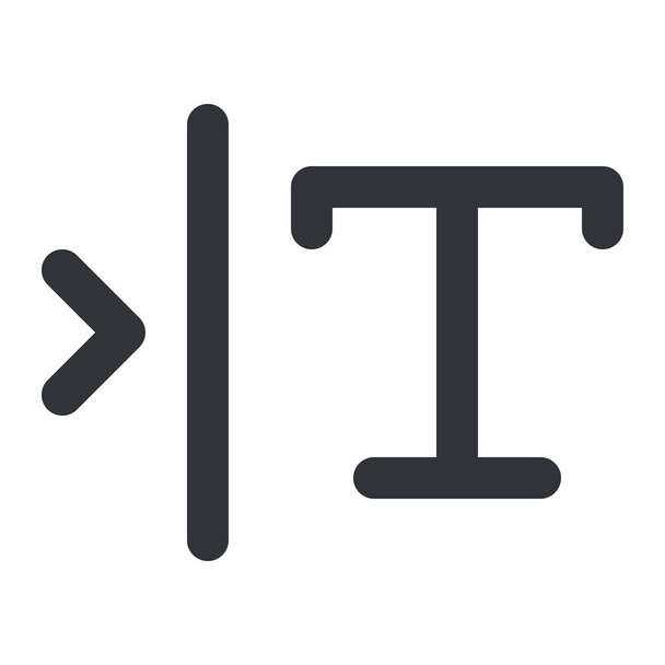 Szöveg, tipográfia, és, Formátum ikon - Vektor, kép