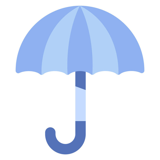 Regen, Herfst, Paraplu, Weer, Bescherming, Seizoen, Fashion icon from Weather and Disaster Flat - Vector, afbeelding