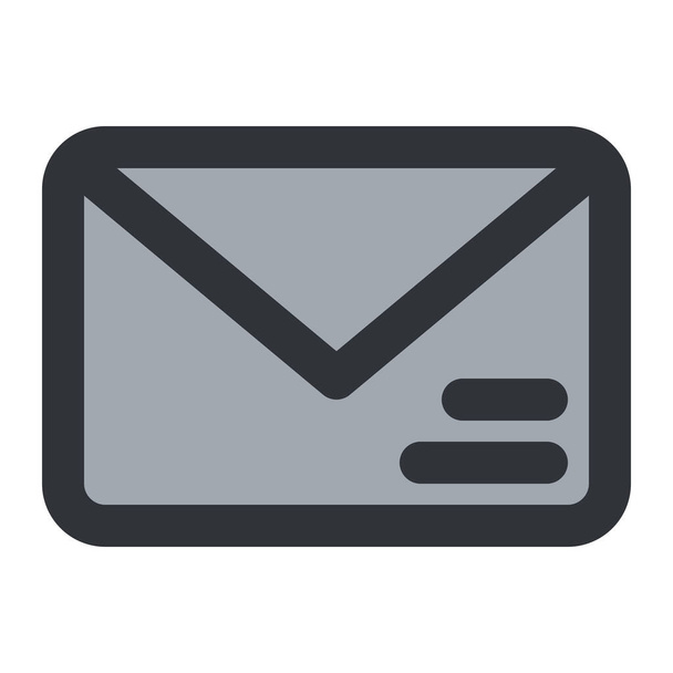 Correo electrónico, 3, correo, mensaje, sobre, icono de la carta, ilustración de vectores  - Vector, Imagen