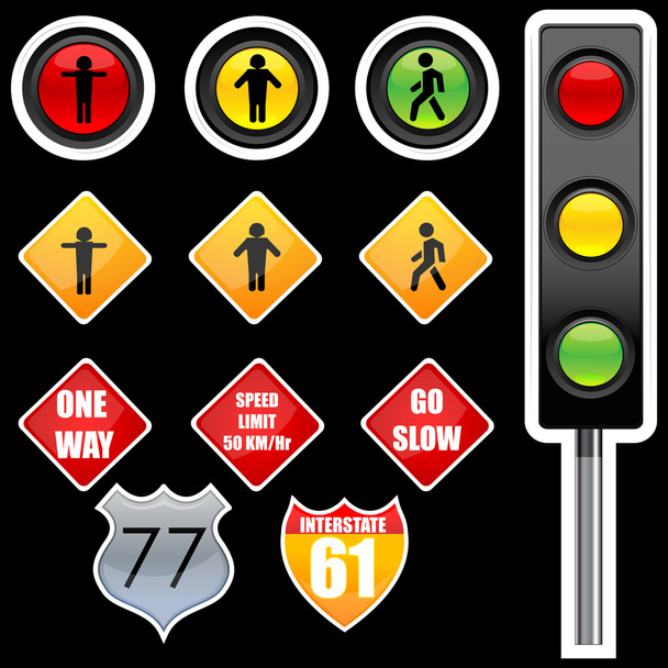 illustration of traffic signs - Photo, Image