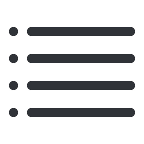 Szöveg, tipográfia, és, Formátum, Lista ikon  - Vektor, kép