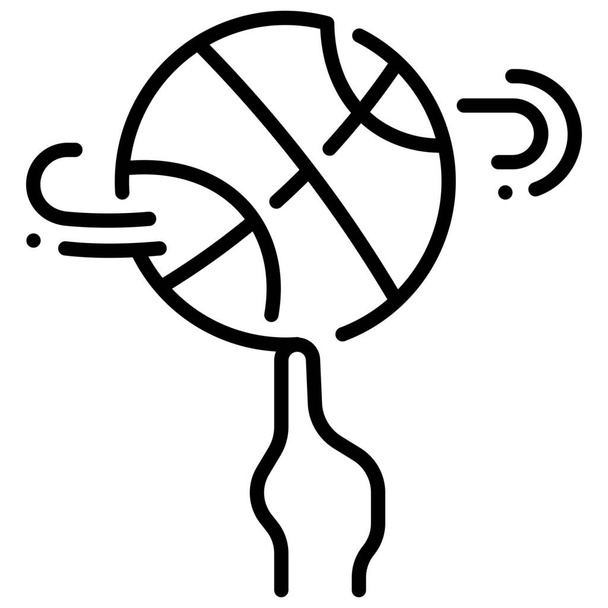 Професіонал, Діяльність, Спорт, Баскетбол, Гра, Палець, значок м'яча з Хобі Начерк
 - Вектор, зображення