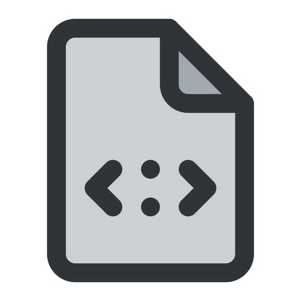 Файл, типи, Folders, And, Files, Code, Type, Document icon from File Types and Folders - Вектор, зображення