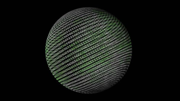 3D illustration 5G text on sphere concept - Foto, imagen