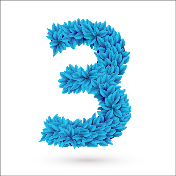 Three 3 number. - Вектор,изображение