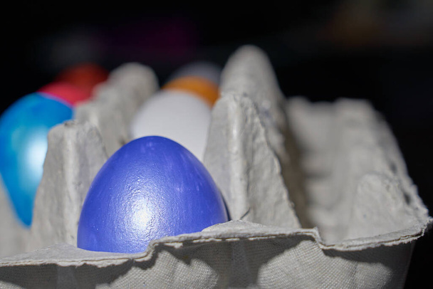 Colored pearly coloured eggs for Easter - Φωτογραφία, εικόνα