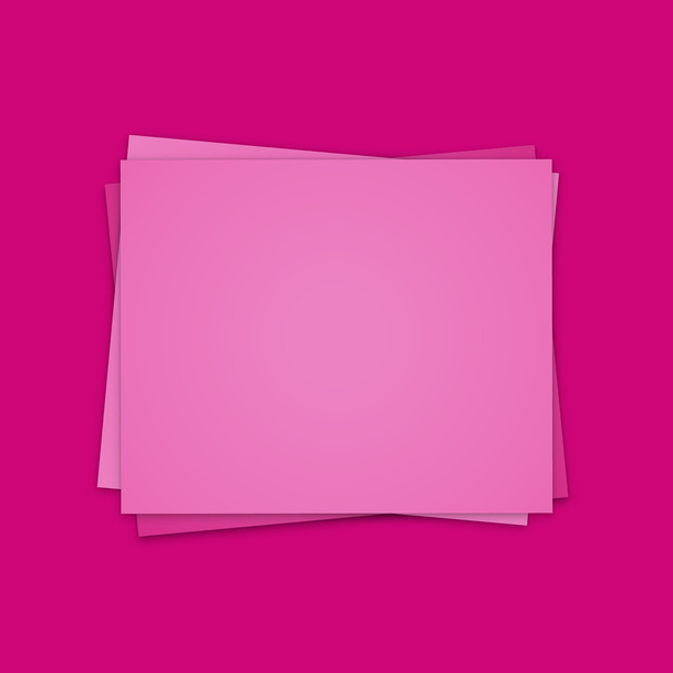 The pink blank sheets of papers - Vektor, Bild