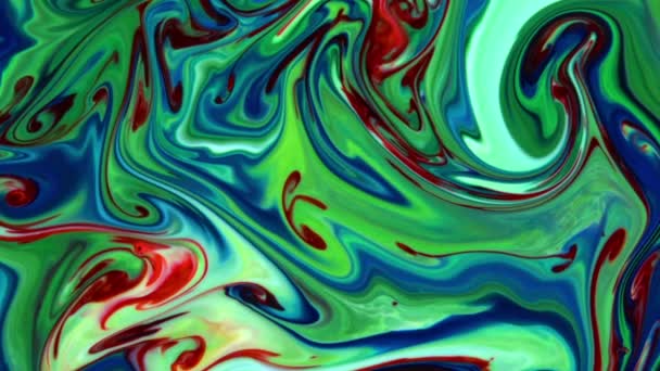 Colorful Chaos Ink Spread in Liquid Turbulence Movement  - Footage, Video