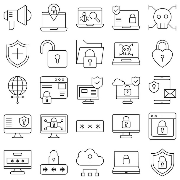 Cyberbezpieczeństwo Izolowana ikona wektora, która może łatwo modyfikować lub edytować - Wektor, obraz