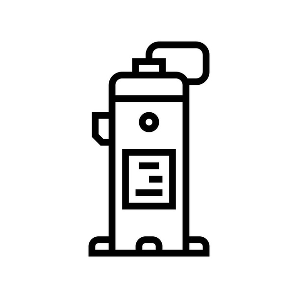 industrieller Luftkompressor Linie Symbol Vektor Illustration - Vektor, Bild