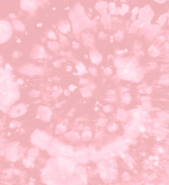 Pink Spiral Tie Dyed. Swirl Light Dress. Color - Photo, Image