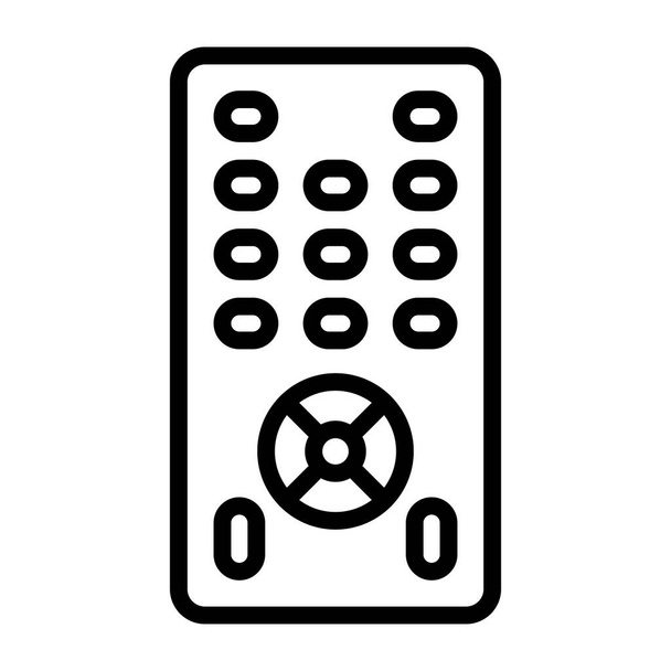 Un dessin de contour, icône de la télécommande - Vecteur, image
