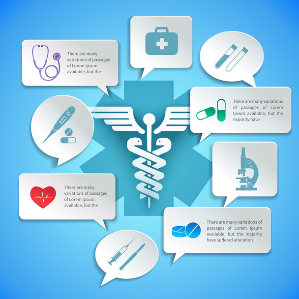 Medical paper infographic - Vector, Image