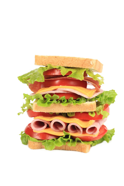 Big resh sandwich. - Φωτογραφία, εικόνα