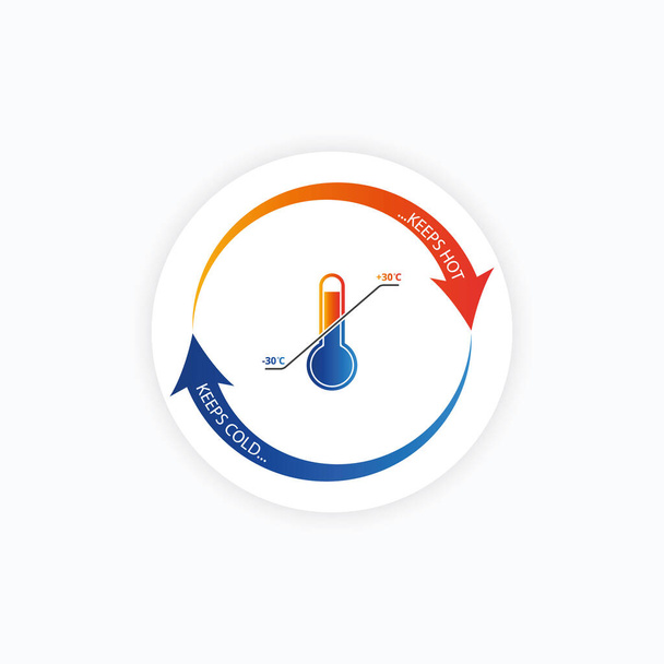 Climate control regulator. Temperature controller. Thermostat and thermometer icon. Vector illustration - Vector, Image