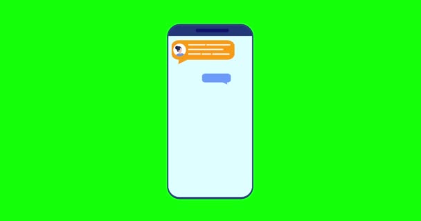 Mobile chat animation. - Footage, Video