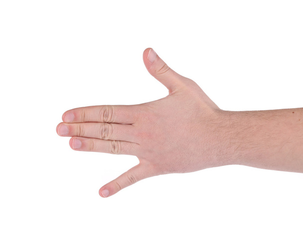 Handzeichen eines Mannes. - Foto, Bild