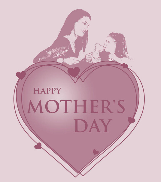 Cartel del día de la madre hecho en inglés. La persona más importante de nuestra vida, nuestra madre ... - Foto, Imagen