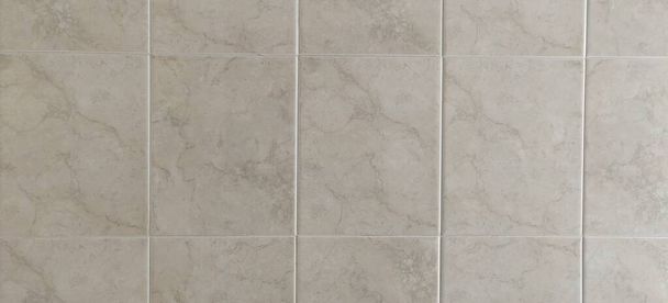 koupelna bílá keramické dlaždice podlahové textury - Fotografie, Obrázek