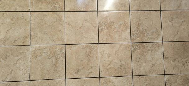 bathroom white ceramic tile floor texture - Photo, Image