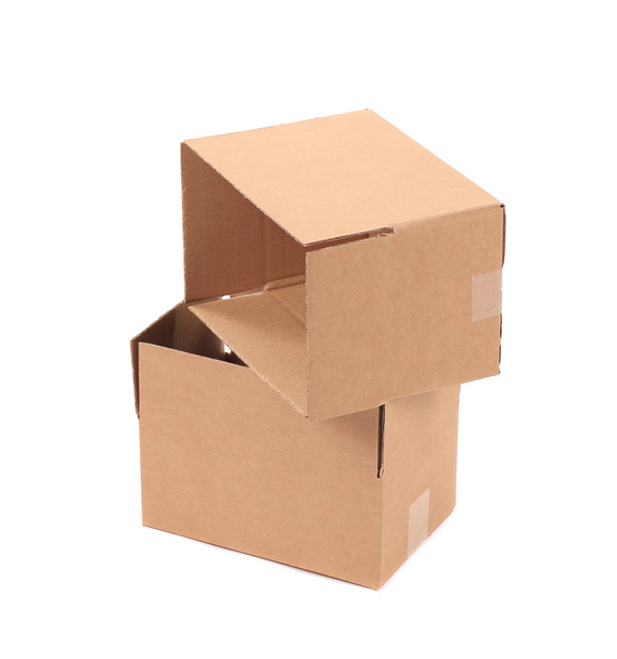Two cardboard boxes. - Foto, afbeelding