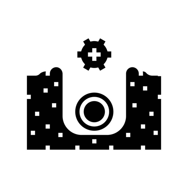 сантехника для иллюстрации иконок знака дренажной системы - Вектор,изображение