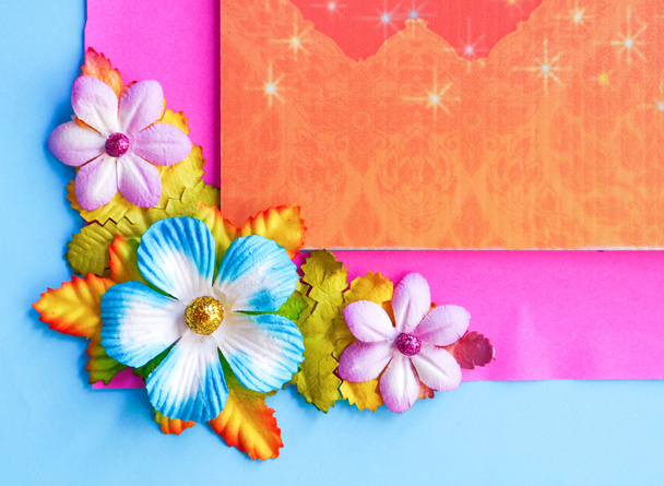 renkli kağıt çiçekler - Fotoğraf, Görsel