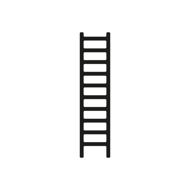 Ladder flat icon.Flat design style modern vector illustration. Isolated on stylish color background. Flat long shadow icon. Elements in flat design. - Vector, Image