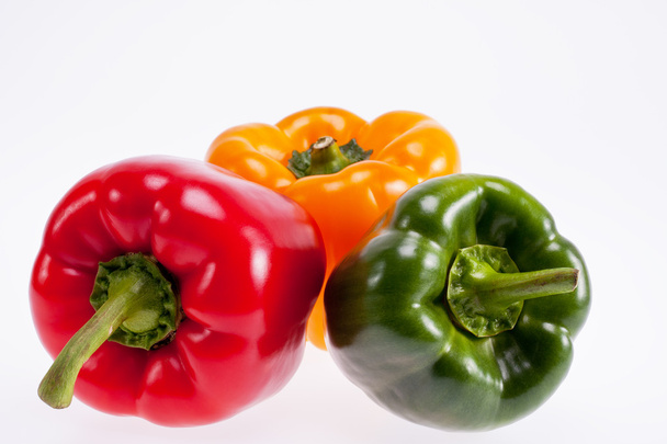 Colorful peppers isolated on white background - Foto, Bild