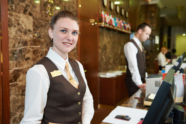 Hotel worker on reception - Valokuva, kuva