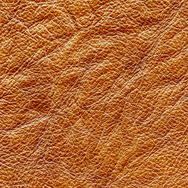 brown crumpled leather texture - Fotoğraf, Görsel
