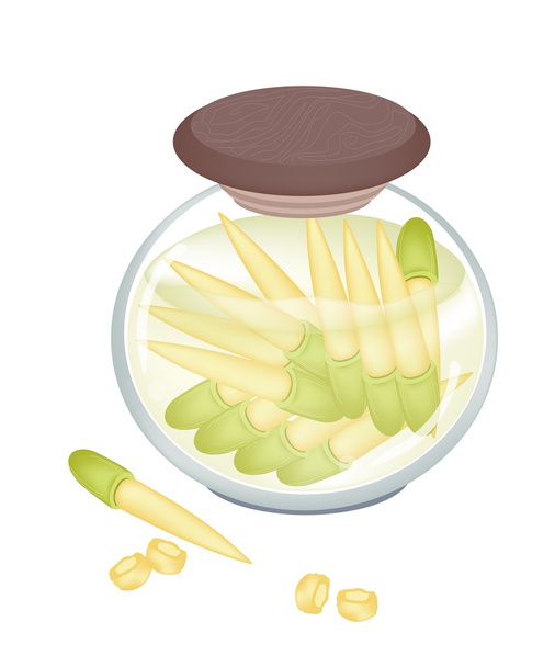 Вкусные детские кукурузники в баночке
 - Вектор,изображение