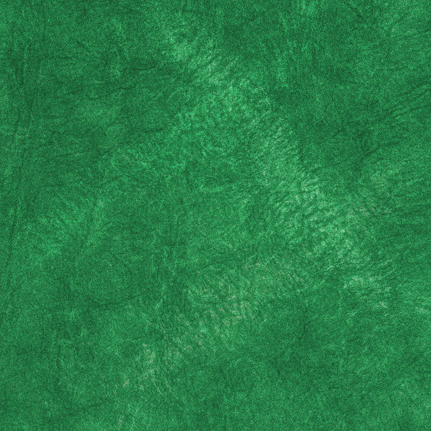 green worn leather texture closeup - Photo, image