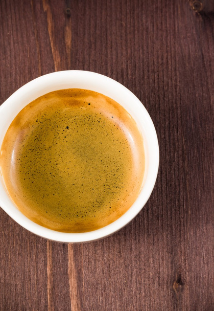 italian espresso coffee cup top view - Фото, зображення