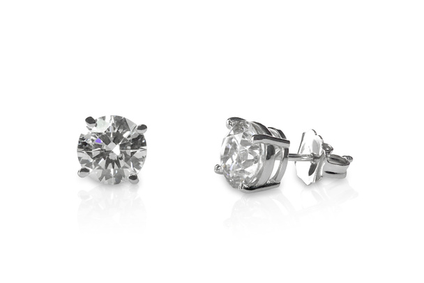 Beautiful Diamond stud earrings - Photo, Image