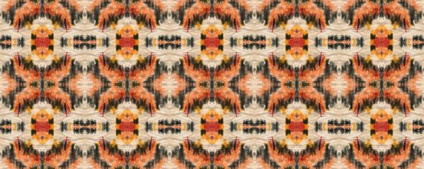 Azteekse Geometrische Textielprint. Aquarel met de hand getekend Batik. Creatieve Navajo Ikat achtergrond. Allover Cotton Badmode Design. Geo Ogee Tegel. Ogee naadloze textuur. Navy Blue en Indigo Ikat patroon. - Foto, afbeelding
